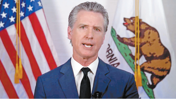 纽森发布声明谴责特朗普