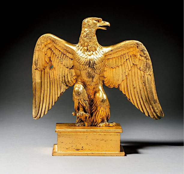 帝国时期镀金青铜鹰像 估价:30,000-50,000欧罗 帝国时期镀金青铜鹰像 估价:30,000-50,000欧罗