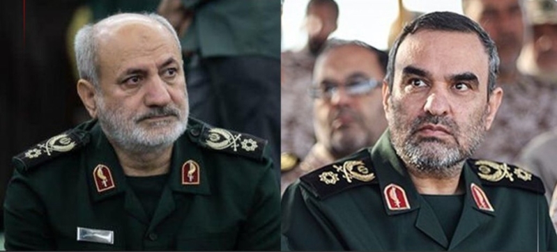 卡齐米（左）及其副手穆哈格赫命丧以军空袭。