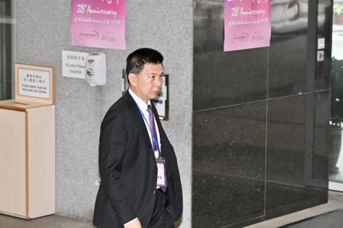 香港友好协进会会长谭锦球。 刘骏轩摄