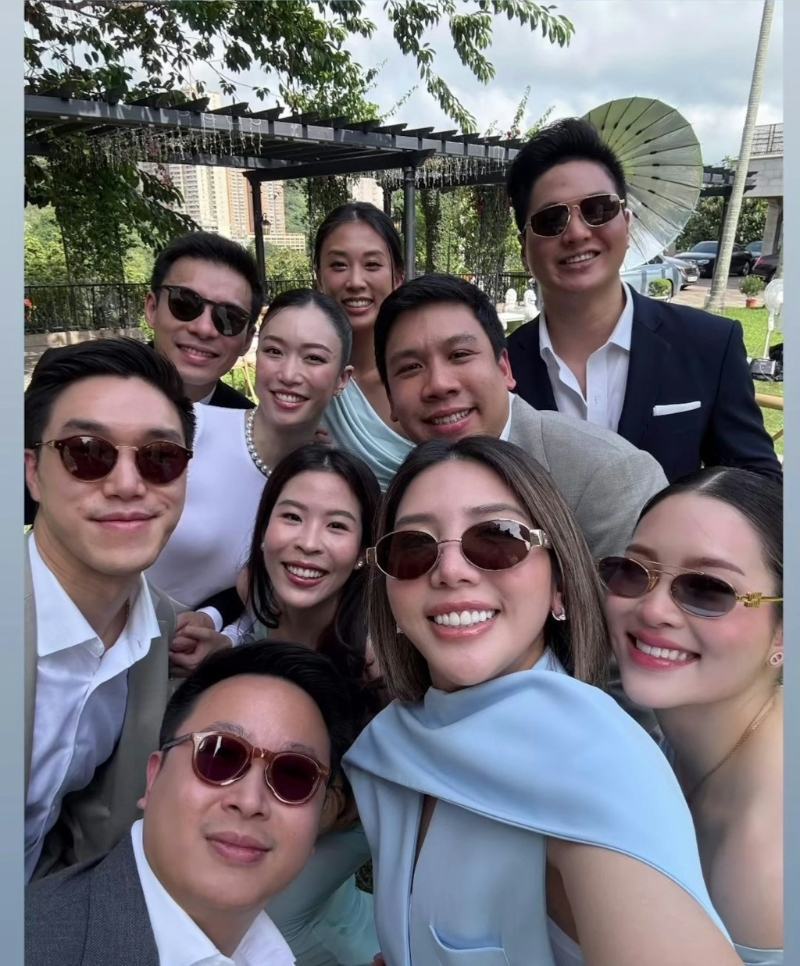 霍启仁订婚宴照片流出。