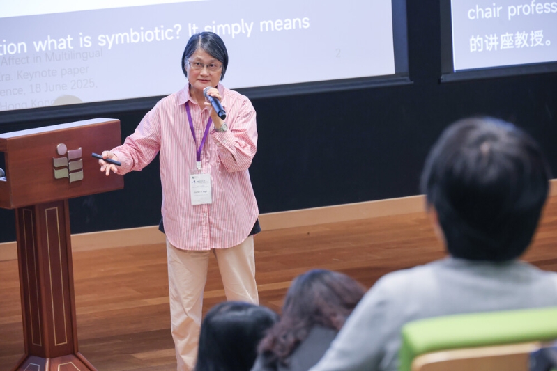 香港教育大学练美儿教授发表主题演讲。