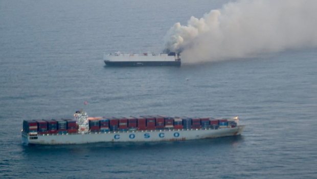 烟台出发货轮证实太平洋沉没