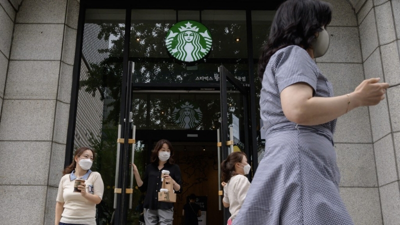 韩国星巴克分店。