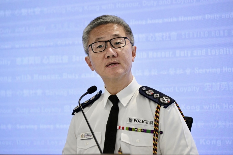 前警务处处长萧泽颐获金紫荆星章。 前警务处处长萧泽颐获金紫荆星章。