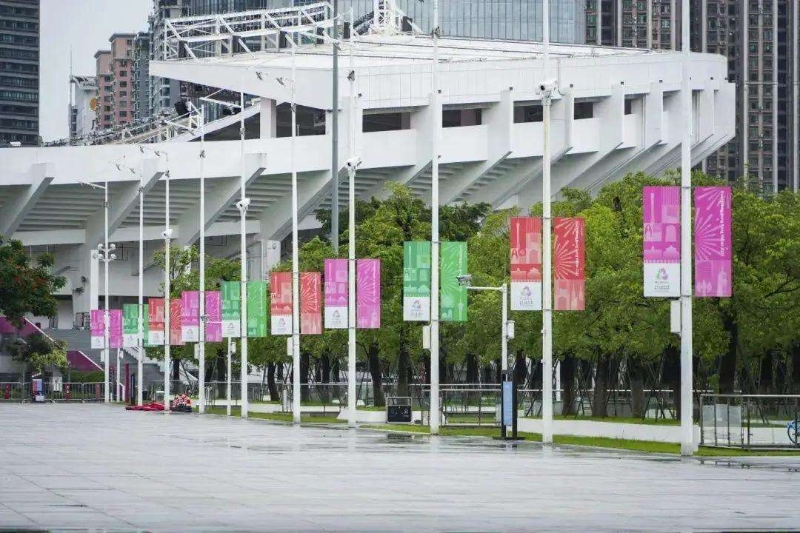随着十五运会的临近，广州全运宣传氛围满满