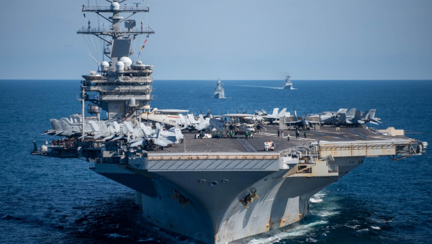美国航空母舰列根号航空母舰。