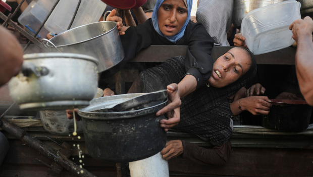 加沙派粮救济站踩踏造成20人死亡