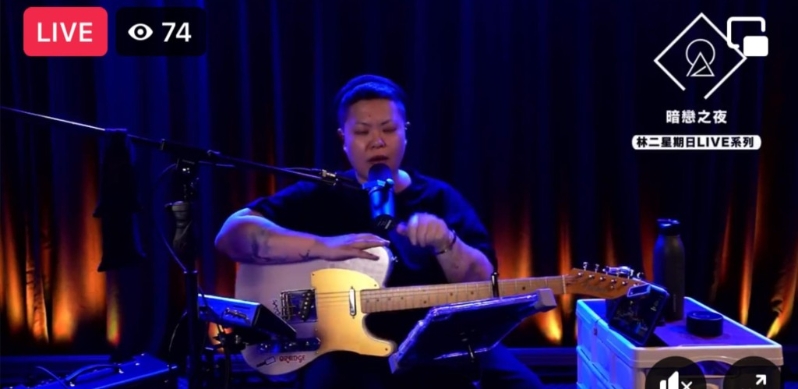 林二汶的facebook直播观看人数亦冇乜人睇。 （网民截图）