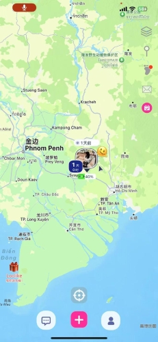 翻查吴佩姗的手机纪录,显示其手机定位当时身在柬埔寨柴桢(Krong Svay Rieng)一带位置。 翻查吴佩姗的手机纪录,显示其手机定位当时身在柬埔寨柴桢(Krong Svay Rieng)一带位置。