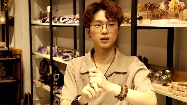 “00后”的Sam支持年轻人创业。 “00后”的Sam支持年轻人创业。