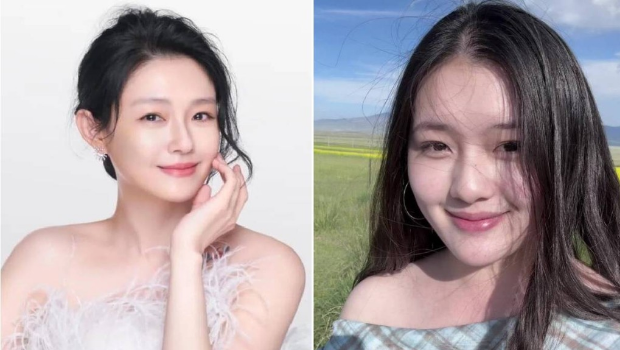 重庆女大学生因外貌神似大S(左)，在网上爆红