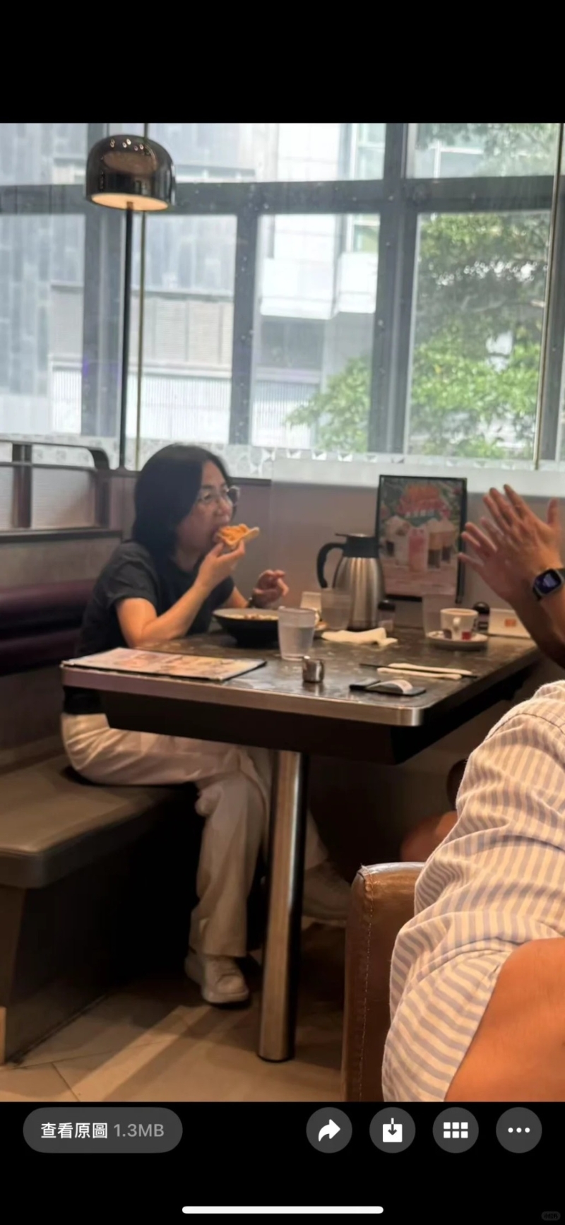 容佳文日前于荃湾平民茶记食常餐。 容佳文日前于荃湾平民茶记食常餐。