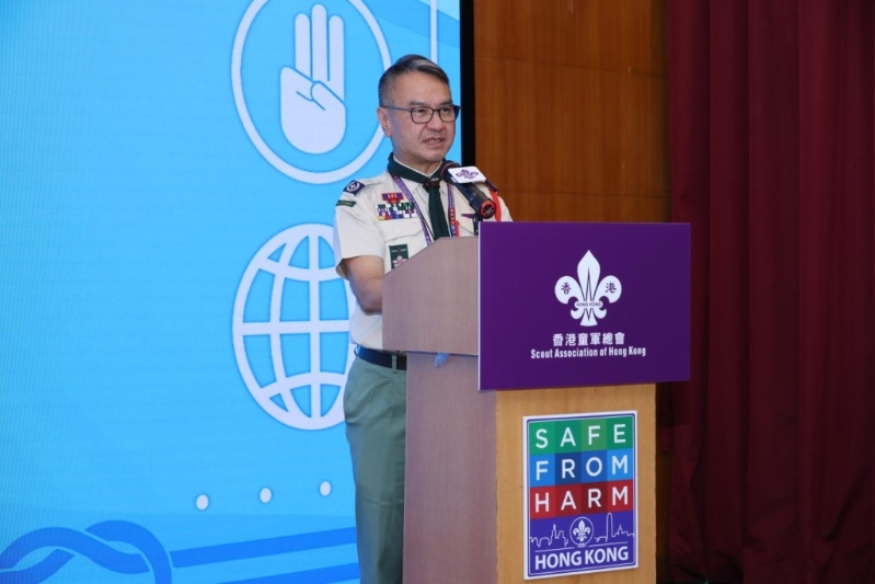 香港童军总会香港总监黎伟生。
