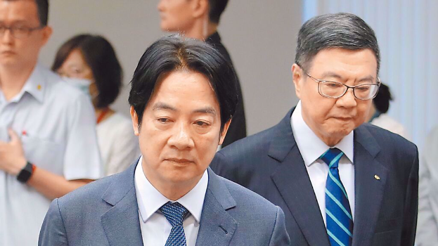 台媒民调：赖清德、卓荣泰满意度皆跌破3成，创就任来新低