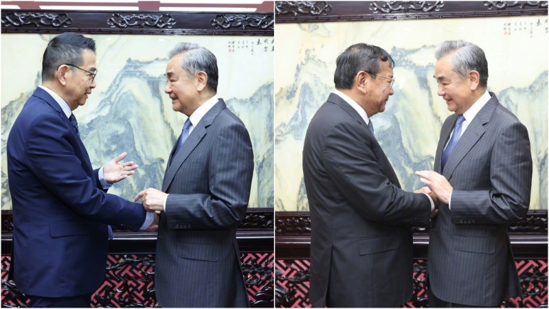 中柬泰三国外长在云南茶叙 中柬泰三国外长在云南茶叙