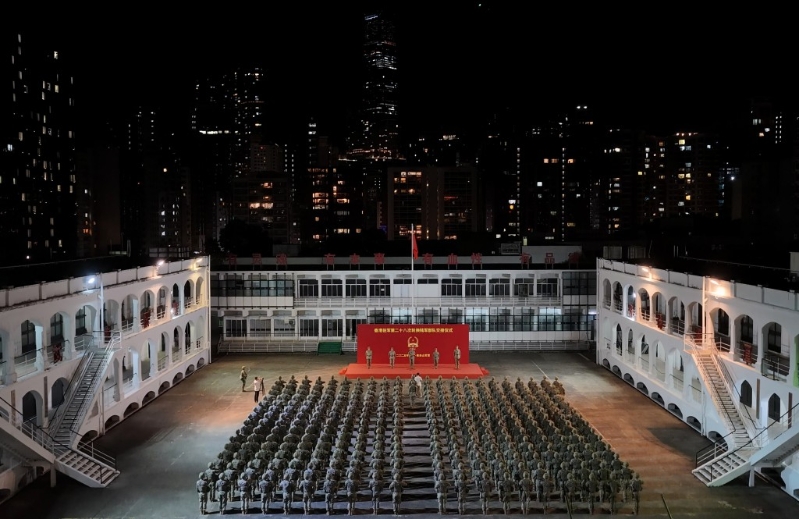 解放军驻港部队第28次建制单位轮换于8月22日顺利完成。