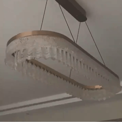 有居民拍到吊灯摇晃剧烈