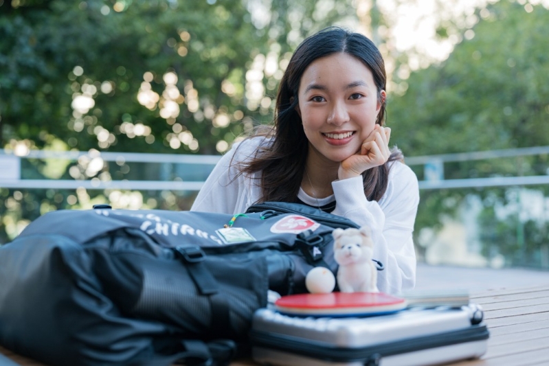 “学霸乒乓”吴咏琳。 “学霸乒乓”吴咏琳。