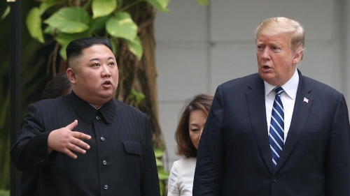 特朗普和金正恩2019年2月在越南河内举行第2次特金会。