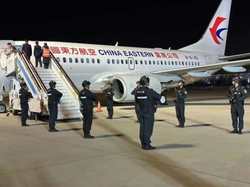 白所成等10名重犯被成功押解回国。