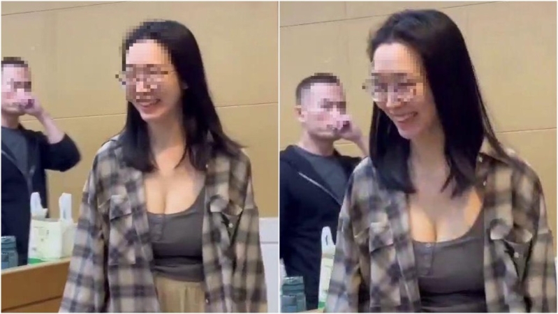 陈志的陆籍亲信李添，在台湾的助理刘纯妤，以15万交保后开心离开北检。