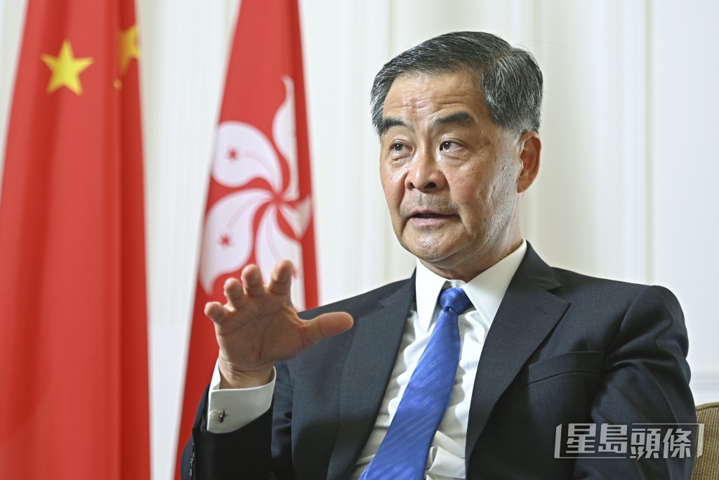 全国政协副主席、前行政长官梁振英。 全国政协副主席、前行政长官梁振英。