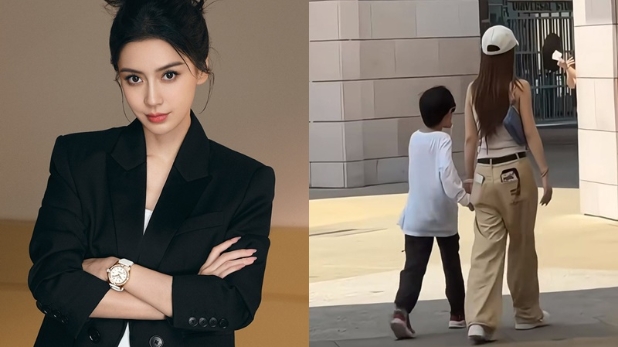 黄晓明前妻Angelababy新欢曝光？同小海绵互动成焦点