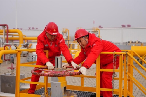 中国最大储气库西气东输“开仓放粮” 中国最大储气库西气东输“开仓放粮”