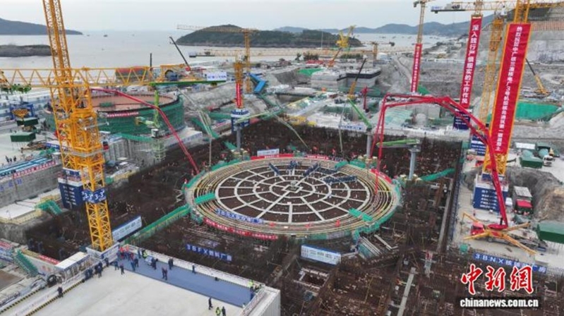 中广核浙江三澳核电项目3号机组主体工程19日正式开工,图为开工现场 中广核浙江三澳核电项目3号机组主体工程19日正式开工,图为开工现场