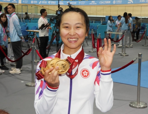 李思颖在今届全运会取得3面金牌。