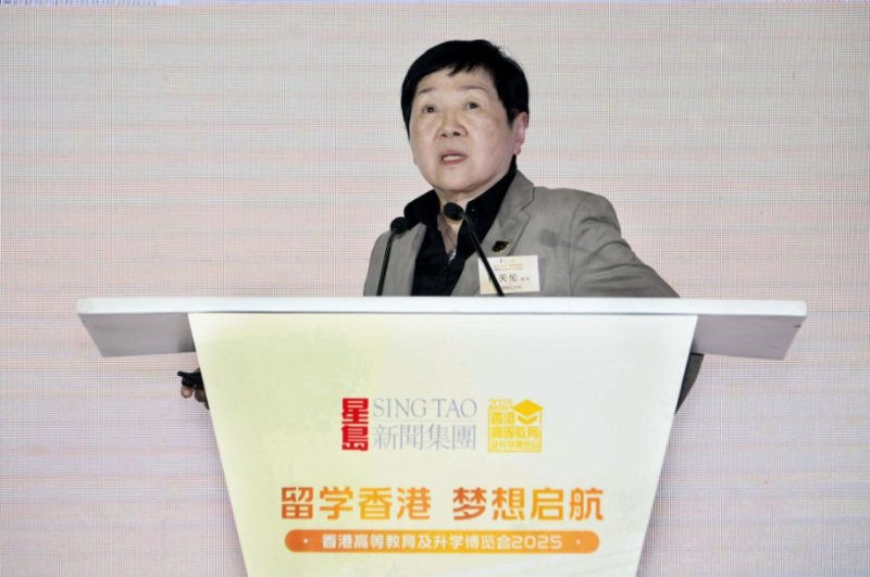 最后一埸讲座由香港树仁大学首席副校长孙天伦主讲，她的题目为“数智化的高等教育变革”。