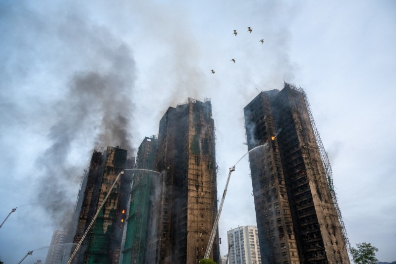 宏福苑五级火。