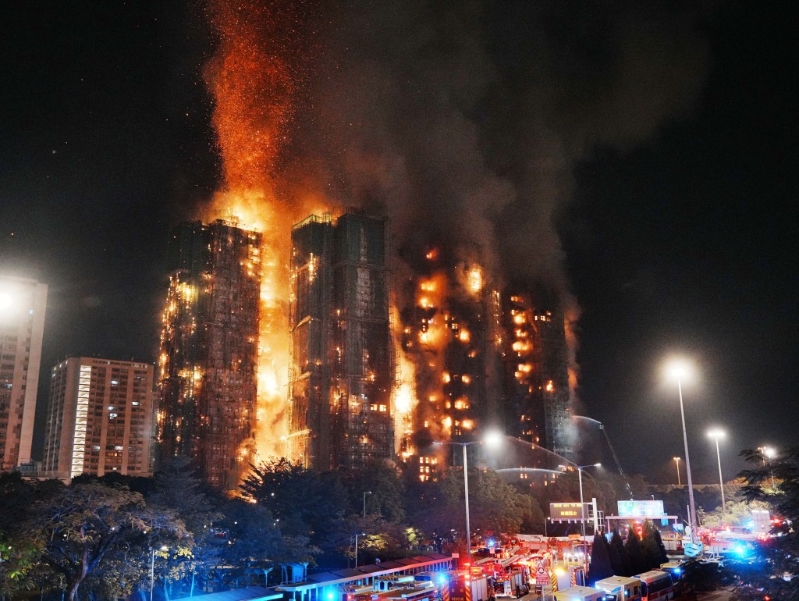 宏福苑五级火导致严重伤亡。