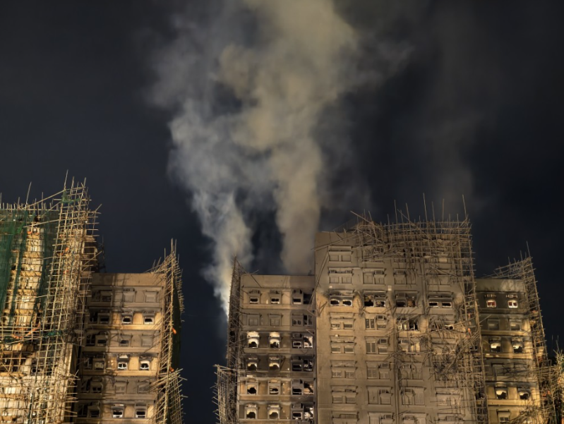 香港宏福苑五级火