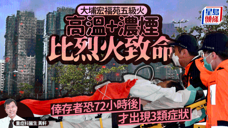 高温+浓烟比烈火致命，幸存者恐72小时后才出现3类症状