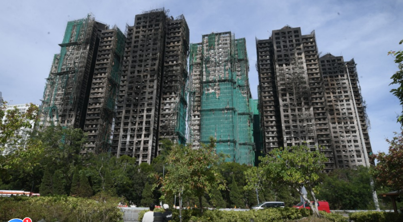 大埔宏福苑五级大火焚烧逾43小时。