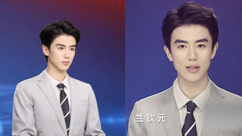 大象新闻实习主播兰钦元爆火。 大象新闻实习主播兰钦元爆火。