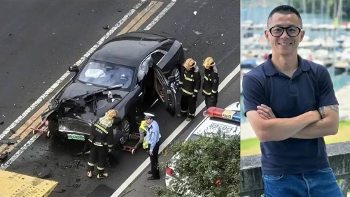 此前开劳斯莱斯闪灵出车祸被通报