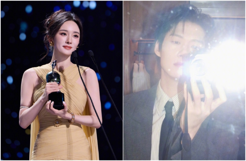 杨幂与“绯闻前任”意外0互动同框