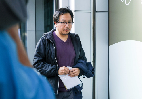 徐满柑离开廉署总部。 徐满柑离开廉署总部。