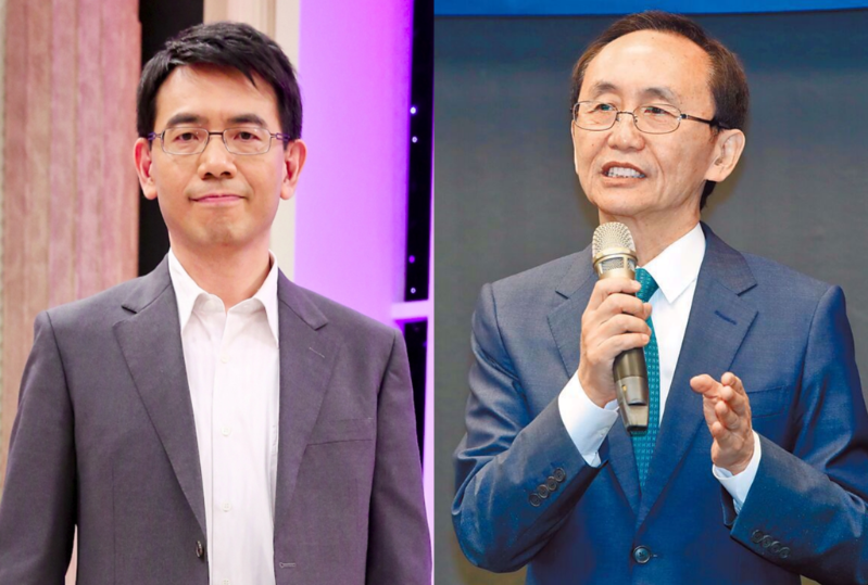 劉寶傑(左)打臉在野獨裁說,稱跑新聞30幾年沒聽過,吳子嘉(右)揶揄稱可申請專利。(合成圖/羅永銘攝、資料照)