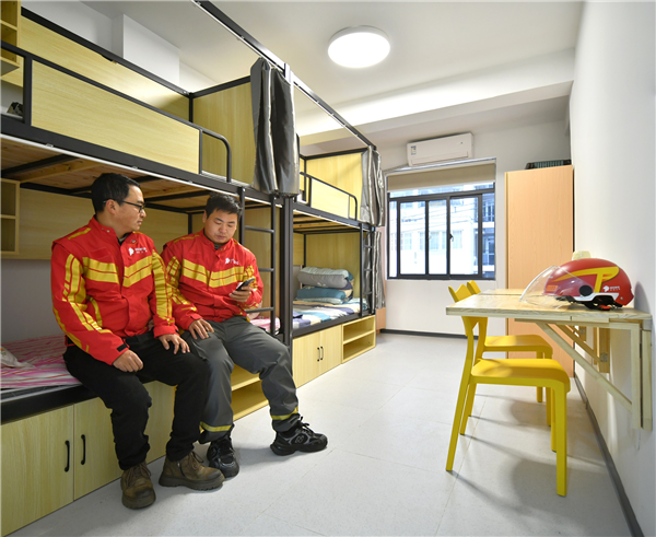 京东武汉独栋小哥之家首批骑手入住!免租金 拎包就能住