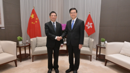 李家超与越南副总理胡德福会面, 称两地将加强多元合作，实现互利共赢