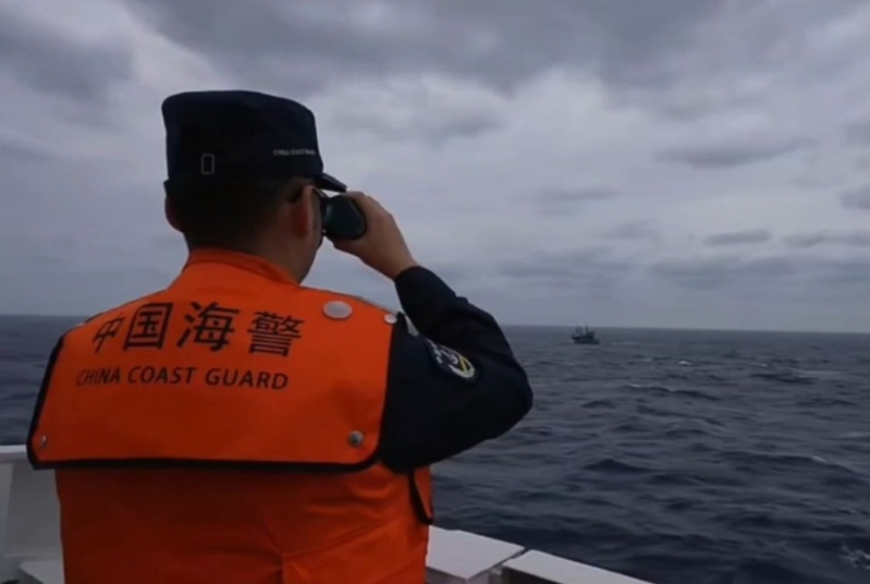 福建海警执法巡航期间，要求台湾海巡署舰艇以中文交流。