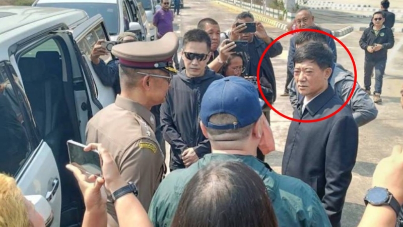 刘忠义（红圈）为处理电诈问题，曾经泰国再进入缅甸妙瓦底考察