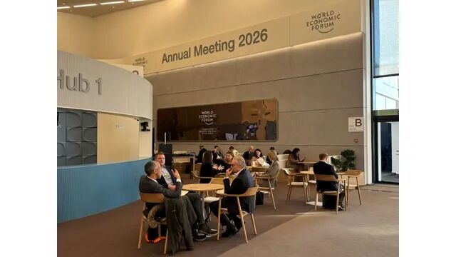 达沃斯论坛会议中心（记者陈玺宇摄）