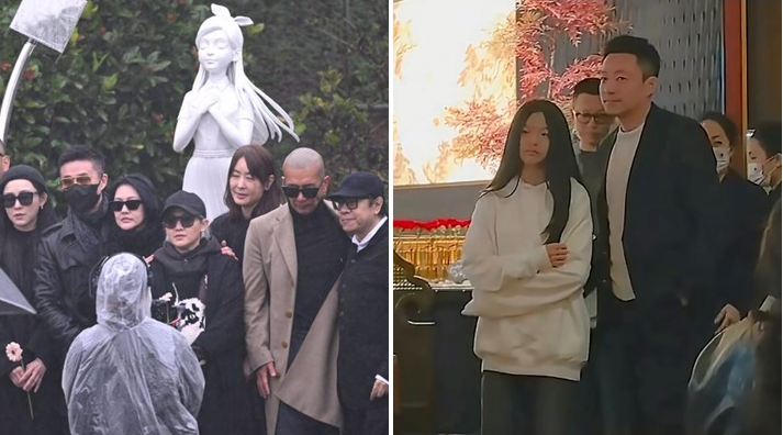 大S雕像揭幕两子女无影 大S雕像揭幕两子女无影