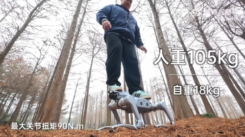 宇树科技“Unitree As2”四足机械人规格强劲。