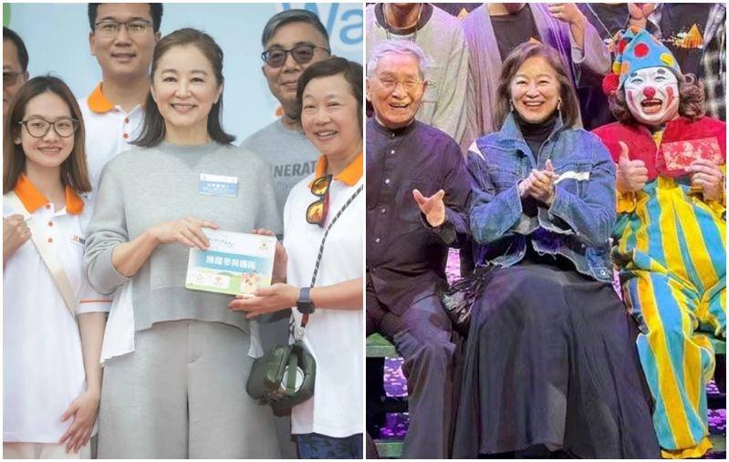 林青霞不刻意遮掩岁月的痕迹。